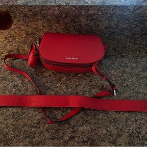 Anne Klein Bold Red Crossbody Bag